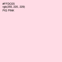 #FFDCE5 - Pig Pink Color Image